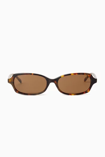 Deema Rectangular Sunglasses in Acetate