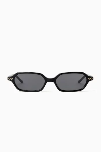Sara Rectangular Sunglasses in Acetate