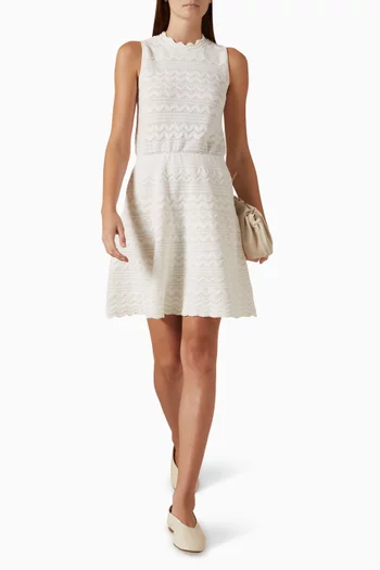 Fiesta Textured Mini Dress in Knit
