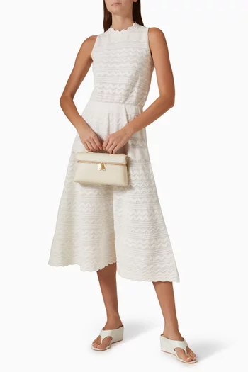 Cecilia Zig-zag Midi Dress in Knit