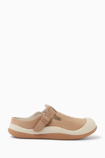 Squish T-Bar Mules in Suede