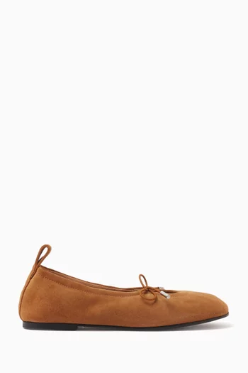 Rosalind Ballerina Flats in Suede