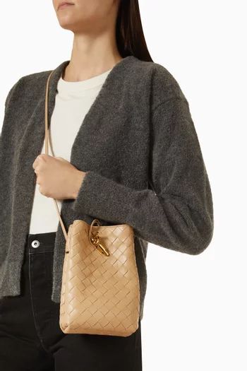 Andiamo Phone Pouch in Intrecciato Nappa Leather