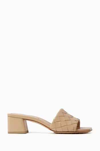 Parco 45 Mules in Intrecciato Leather