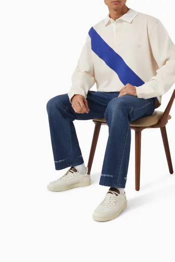 Dice T-Toe Sneakers in Leather & Suede