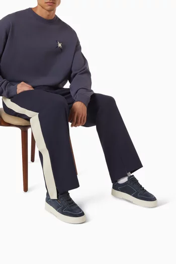 Orbit Embroidered Sneakers in Suede