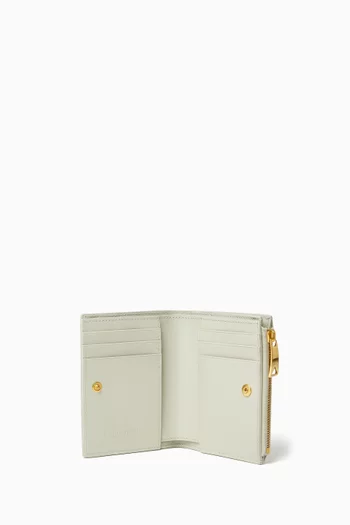 Small Bi-fold Wallet in Intrecciato Nappa