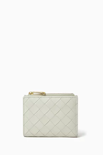 Small Bi-fold Wallet in Intrecciato Nappa