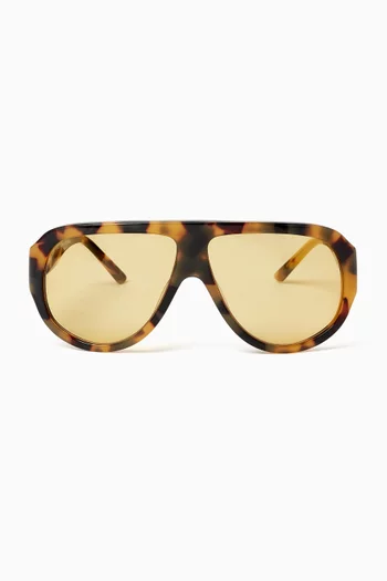 Bunny Oversized Sunglasses in Acetate