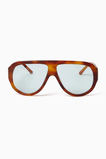 Bunny Oversized Sunglasses in Acetate