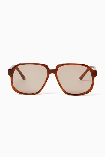 Delphine Oversized Sunglasses in Acetate