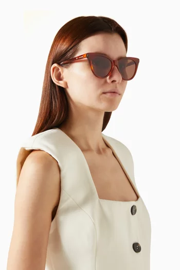 Isabella Cat-eye Sunglasses in Acetate