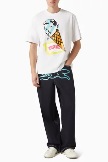 Running Dog Triple Scoop Jeans in Denim