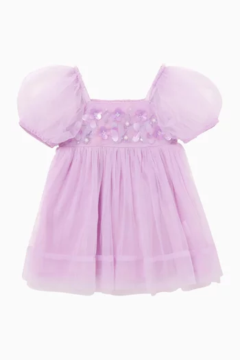 Sequin-Embellished Tulle Dress