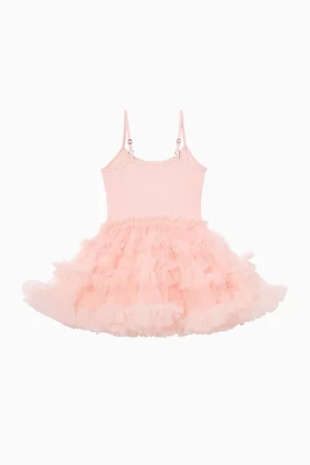 Sequin-Embellished Ruffled Dress