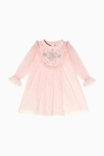 Sequin-Embellished Tulle Dress