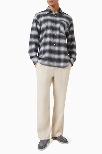 Blurcheck Piano Shirt in Cotton
