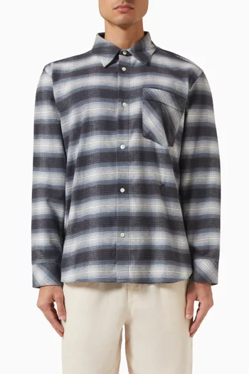 Blurcheck Piano Shirt in Cotton
