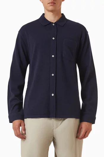 Gareth Shirt in Wool & Cashmere