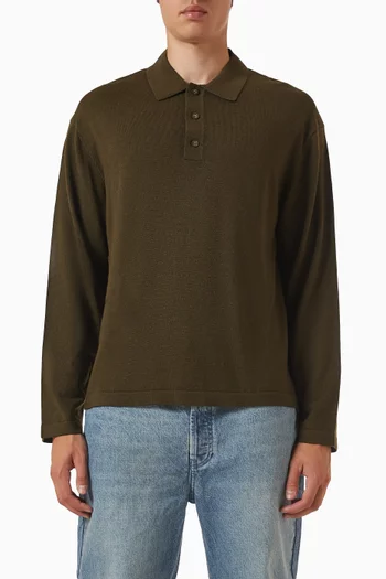 Bay Polo Shirt in Merino Wool