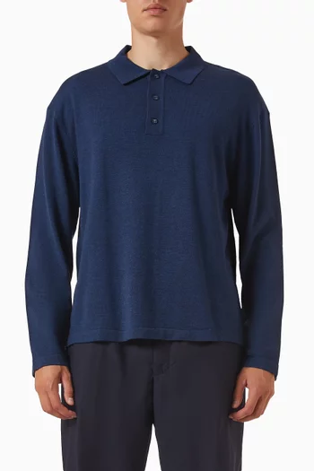 Bay  Polo Shirt in Merino Wool