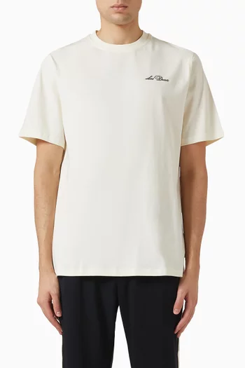 Signature-print T-shirt in Jersey