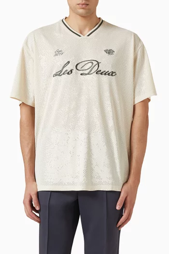 Mesh T-shirt in Knit