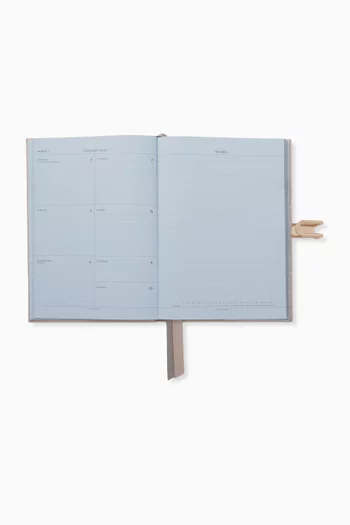 2027 Soho Weekly Diary in Croc-embossed Mara Leather
