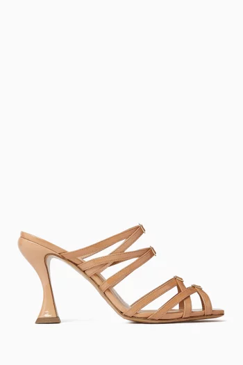Solstice 85 Mules in Leather