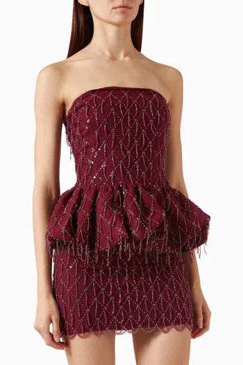 Bead-embellished Bubble Top