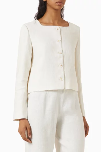 Emma Jacket in Linen