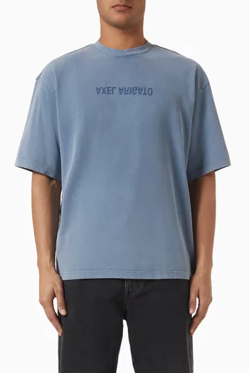 Distort Washed T-shirt in Cotton
