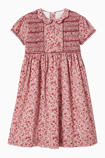 Scarlett Floral-printed Dress in Cotton