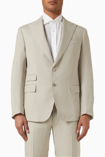 Kent Single-breasted Blazer in Silk-blend