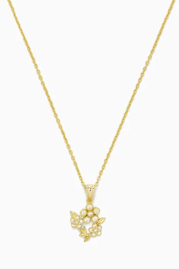 Bloom Necklace in 14kt Gold-plated Sterling Silver