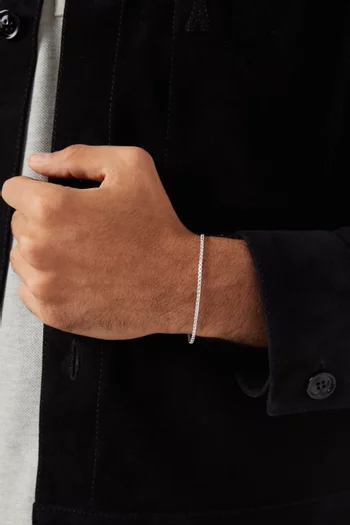 Box Bracelet in Sterling Silver