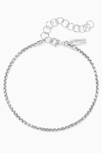 Box Bracelet in Sterling Silver