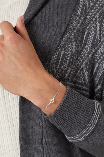 Solitaire Bracelet in Sterling Silver