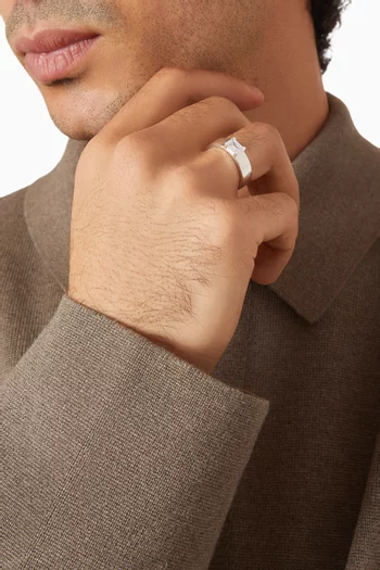 Solitare Ring in Sterling Silver