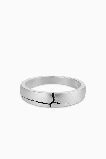 Scar Band Ring in Sterling Silver