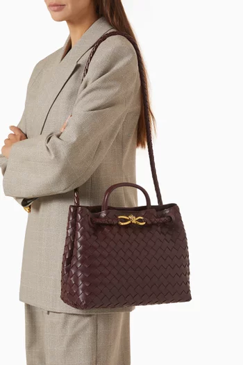 Andiamo Top-handle Bag in Intrecciato Leather
