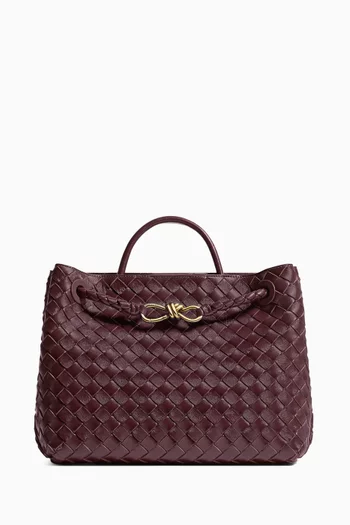 Andiamo Top-handle Bag in Intrecciato Leather
