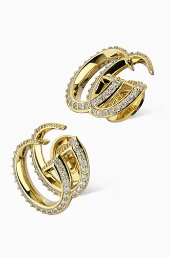 GG Marmont Earrings in Brass