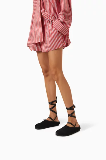 x Birkenstock 1774 Opera Tie Flats in Suede