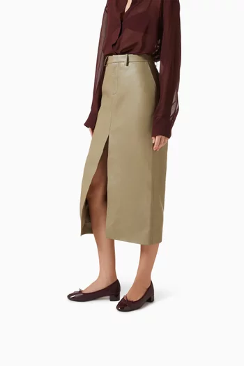 Alba Ballet Flats in Leather
