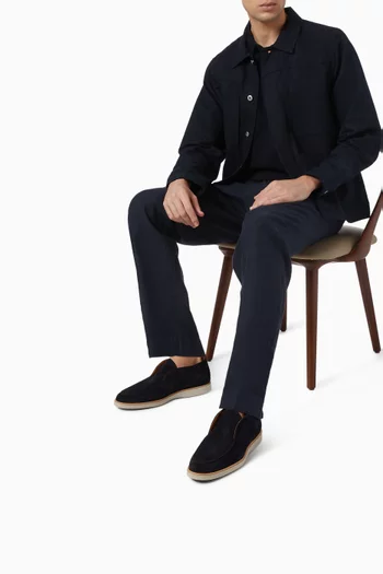 Loda Slip-on Sandals in Suede