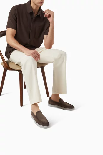 Cowes Penny Loafers in Suede
