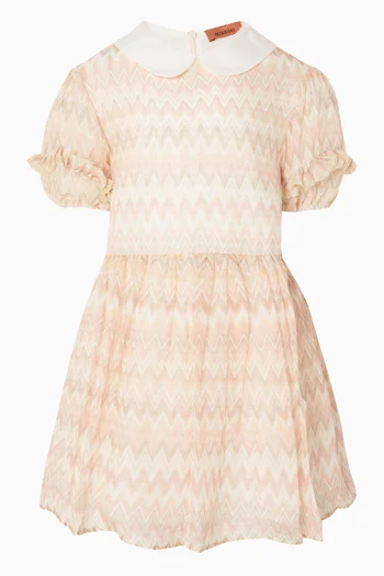 Zigzag-print Dress