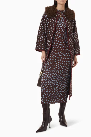 Deer Gaia Dress in Plisse