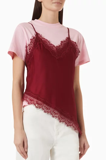 Overlay T-shirt in Cotton
